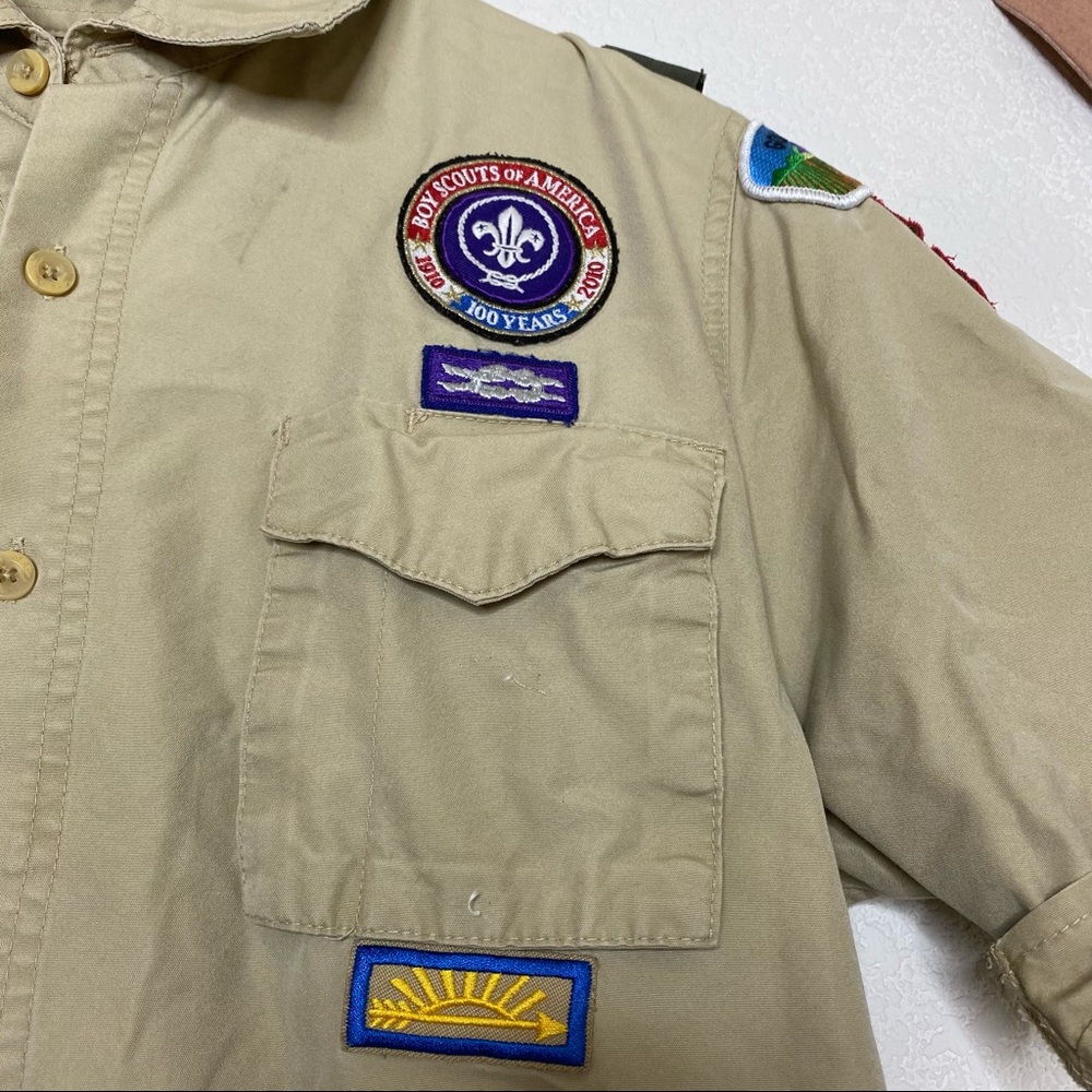 Boy Scouts Troupe 350 Button Down - image 3